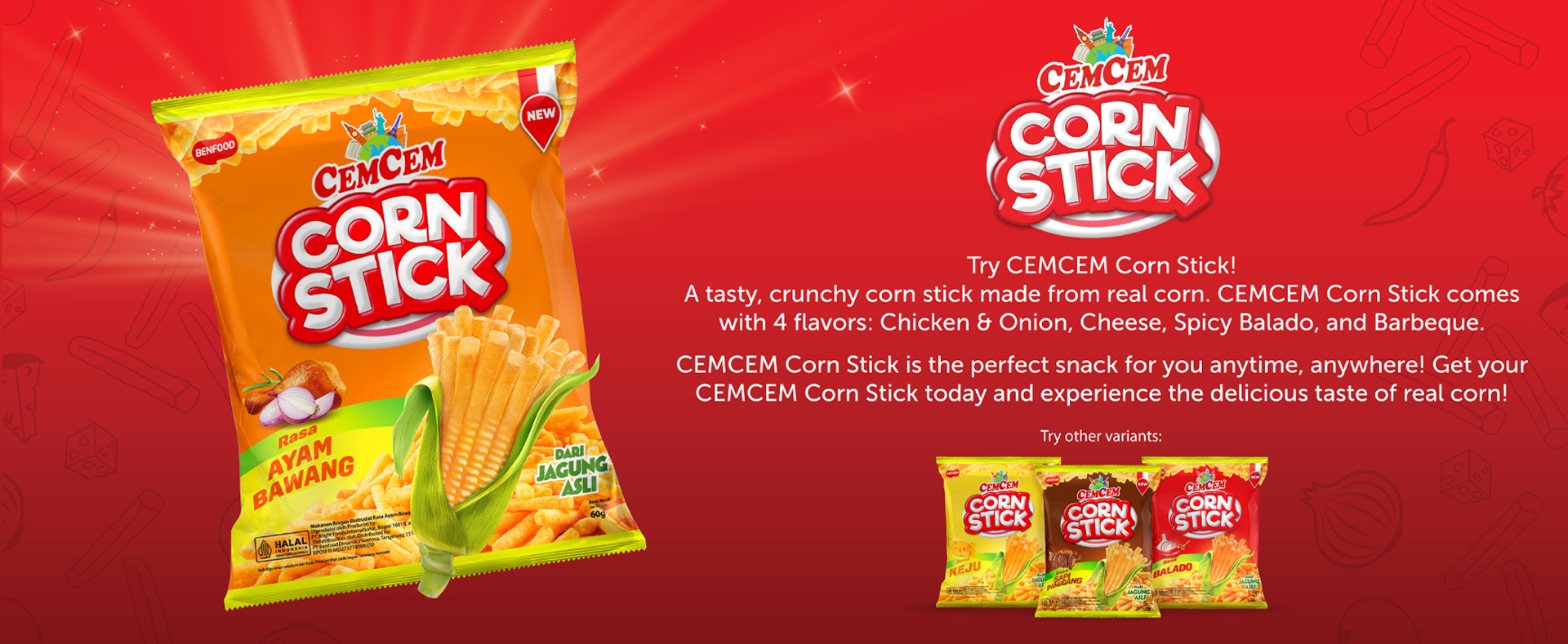 Corn Stick Ayam Bawang